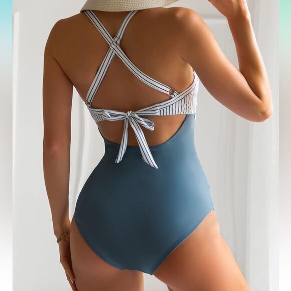 NWT EOMENIE TUMMY CONTROL SWIMSUIT size large NEW - Picture 2 of 6